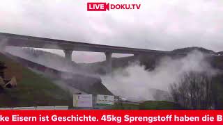 Livestream Sprengung der A45Talbrücke Eisern bei Siegen [upl. by Itsirhc]