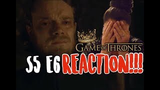 Game of Thrones S5 E6 quotUnbowed Unbent Unbrokenquot  REACTION [upl. by Rosa420]