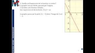 3ème  FONCTIONS LINEAIRES  Représentation graphique [upl. by Savina636]