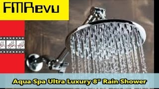 How to Install Shower Head Aqua Spa Ultra Luxury 8quot Rain Shower DIY Home Renovation Project [upl. by Utimer]