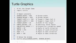 Python Decision Structures Turtle Graphics Determining the State of the Turtle [upl. by Selbbep]