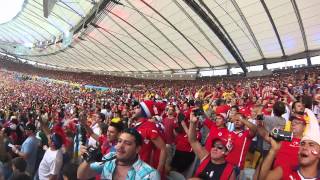 HIMNO NACIONAL DE CHILE CHILE 2 ESPAÑA 0 ESTADIO MARACANÁ [upl. by Jaret500]