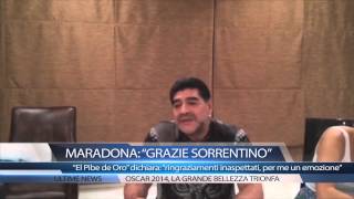 ESCLUSIVA  Maradona ringrazia Sorrentino [upl. by Isus]