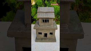 Mini Clay House Building shorts [upl. by Ielerol]