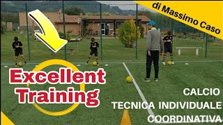 Allenamento Calcio Tecnica Individuale Coordinativa [upl. by Adelia357]