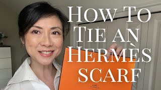 How To Tie An Hermes Silk Scarf [upl. by Dnalram]