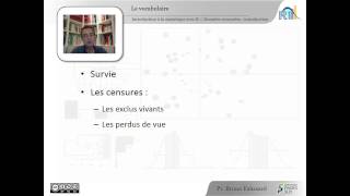 18  Données de survie ou censurées [upl. by Lowis]