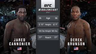 JARED CANNONIER VS DEREK BRUNSON FULL FIGHT UFC 271 [upl. by Amsirac]