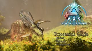 Torosaurus Guide Deutsch Additional Creatures Wild ARK [upl. by Hebel]