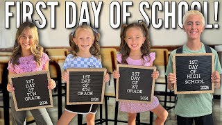 The 1st Day of School 2024 is Here amp Summer Break Is Over  4 Kids at 3 Different Schools [upl. by Leugar]