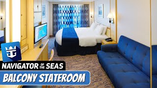 Navigator of the Seas  Spacious Ocean View Stateroom with Balcony Tour amp Review  Royal Caribbean [upl. by Anelav84]