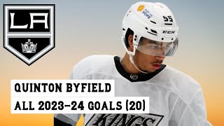 Quinton Byfield 55 All 20 Goals of the 202324 NHL Season [upl. by Kcirneh]