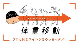 【これで100切り！】 体重移動と手首の返し方の答！？ 【初心者・中級者専用】 プロと同じスイングはやっちゃダメ！ ゴルフ ゴルフスイング ゴルフ初心者 ゴルフ女子 [upl. by Amos]