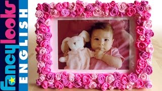 Pink roses frame DIY [upl. by Aneahs]