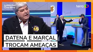 Datena deixa púlpito ameaça Marçal e dá bronca em candidatos [upl. by Asilrak]