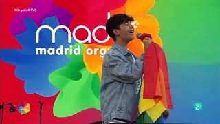 Levi Díaz 🇪🇦 JESC 2021  Reír Madrid Orgullo 🏳️‍🌈 10072022 [upl. by Werby563]