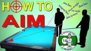 How to Aim Pool Shots Billiard Training Intellectual Tutorial [upl. by Marden]