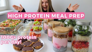 Easy Healthy amp High protein Meal Prep  100G protein per day [upl. by Erait]