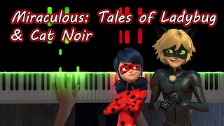 Miraculous Tales of Ladybug amp Cat Noir Main Theme  Dani Music  Piano [upl. by Wakeen187]