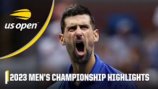 Novak Djokovic vs Daniil Medvedev FULL Match Highlights  2023 US Open Final [upl. by Ymer]