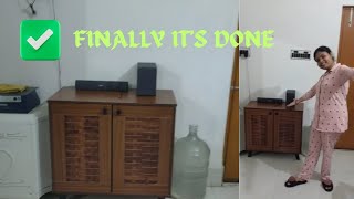 FINALLY ITS DONE ✅ shoe rack installationyoutube vlog [upl. by Inuat]