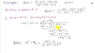 Inversion of the zTransform Partial Fraction Expansion [upl. by Lasky]