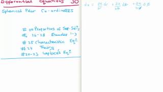 Differential Equations 30  Spherical Polar Coordinates [upl. by Mharba]