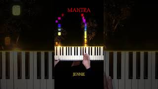 JENNIE  Mantra Piano Cover Mantra JENNIE PianellaPianoShorts [upl. by Benetta]