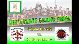 NWC Under 12s Plate Final 2024  Golborne Parkside vs Cadishead Rhinos [upl. by Wyon]