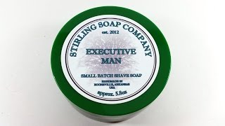 Shaving Soap Review Stirling Executive Man [upl. by Enad278]