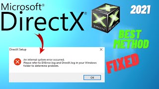 Please refer to DXErrorlog and DirectXlog in your Windows folder to determine problem  DirectX [upl. by Assirac939]