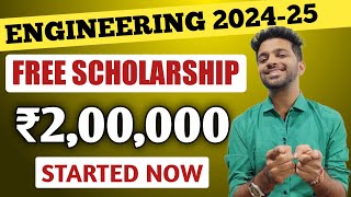 Free SCHOLARSHIP for Engineering 202425 Students  Documents Required amp Eligibility To Apply [upl. by Genvieve]