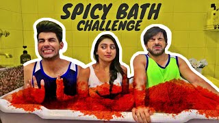 Spicy Bath Challenge  Rimorav Vlogs [upl. by Weiser]