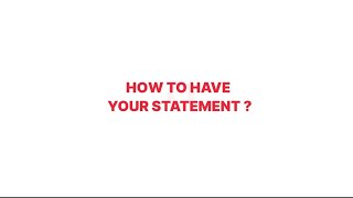 Online banking  How to have your Statement [upl. by Ambrosane]