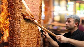 Amazing Turkish Beef Doner Kebab  Turkish Street Foods [upl. by Fidellas]