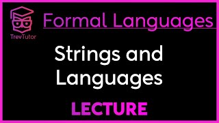 STRINGS and LANGUAGES  Theory of Computation [upl. by Ahsuas]