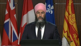 NDP leader on tax credits for families Peterborough campaign incident – May 11 2022 [upl. by Fleisher]