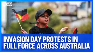 Invasion Day Rallies Take Over Cities Across Australia  10 News First [upl. by Laufer]