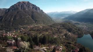 Lago Moro visto dal santuario della Madonna della Neve di Anfurro BS  Drone Cheerson CX20 [upl. by Nylavad637]