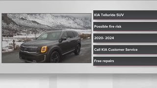 Kia recalls nearly 463000 Telluride SUVs due to fire risk urges impacted consumers to park outside [upl. by Coshow]