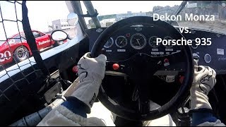 Dekon Monza vs Porsche 935  Monterey Rolex Reunion 2017 [upl. by Aipotu]