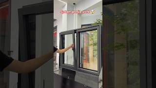 Aluminium system profile work😲 aluminium windows Vs upvc windows 😲aluminiumwindow bifoldwindows [upl. by Tterag670]