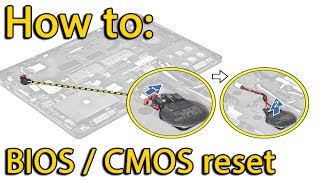 Reset BIOS settings Asus S300 S300C S300CA  CMOS battery replacement [upl. by Acirderf]