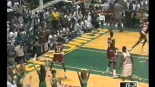 1993 WCSF  Sonics vs Rockets Game 1 highlights [upl. by Enamrej]