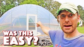 How To Build A Large Capacity Greenhouse From Growers Solution Part 3  Plastic amp Roll Up Sides [upl. by Lombardi]