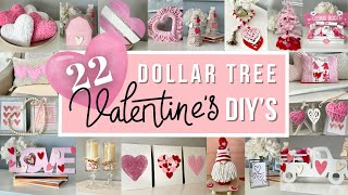 22 DOLLAR TREE VALENTINES DAY 2024 DIYs  Easy High End VALENTINES Day DIY VALENTINES Crafts 2024 [upl. by Adnohr]