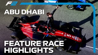 F2 Feature Race Highlights  2023 Abu Dhabi Grand Prix [upl. by Alled]