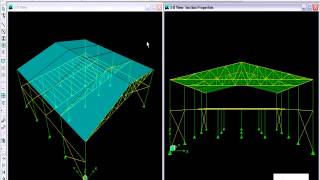 ETABS TUTORIAL  Video 9  Modelización de Estructura Metálica con Vigas y Columnas [upl. by Radburn254]