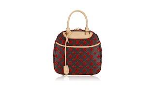 Louis Vuitton Limited Edition Rouge Monogram Tuffetage Deauville Cube [upl. by Aluap]