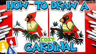 How To Draw A Cozy Cardinal [upl. by Amandie]